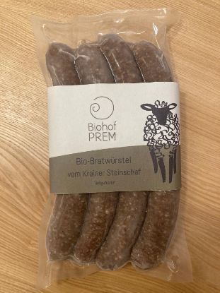 Bild von Bio-Bratwürstel/Grillwürstel vom Krainer Steinschaf
